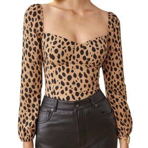 Reformation Reign Top in Bobcat